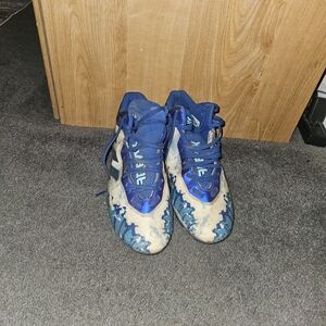 Adidas Bounce Freak Blue and White Cleats